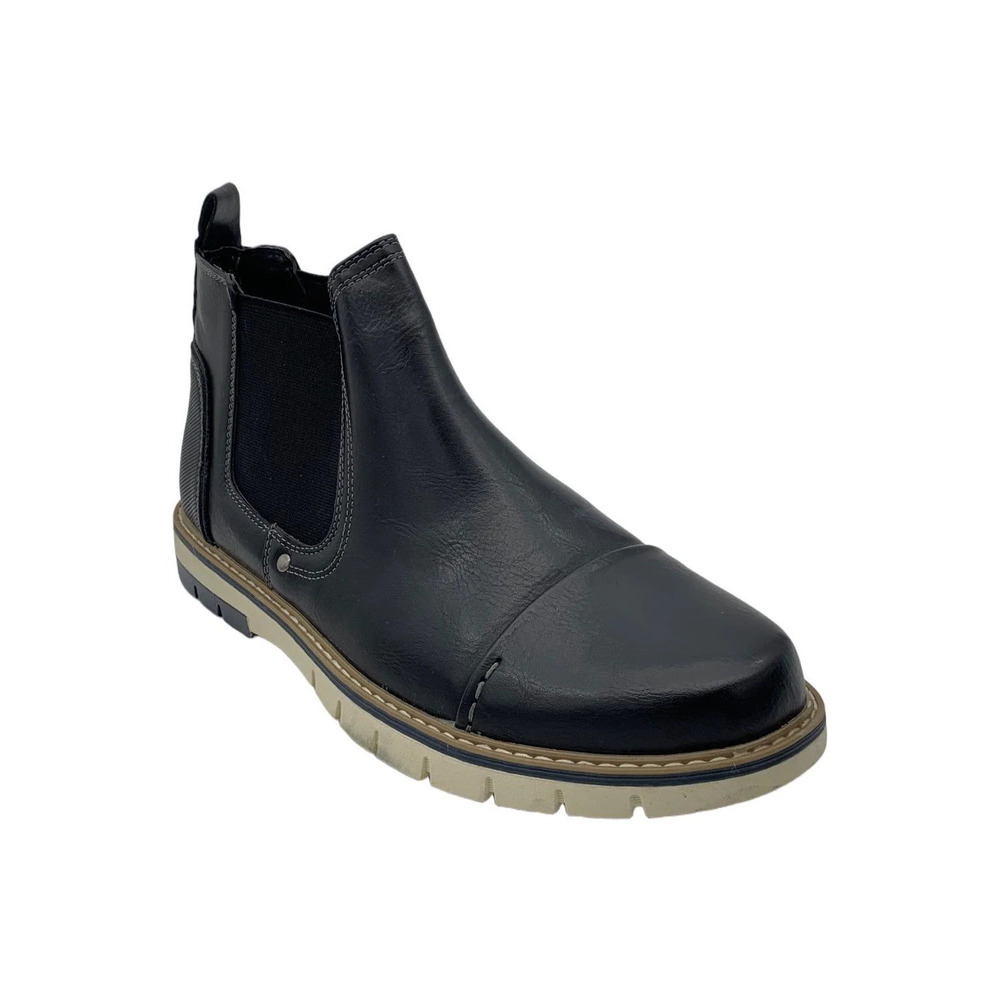 Vance Co. Men's Waylon Chelsea Boot Black - Medium